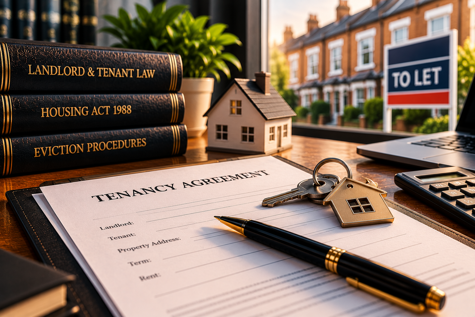 Landlord tenancy agreement and property keys
