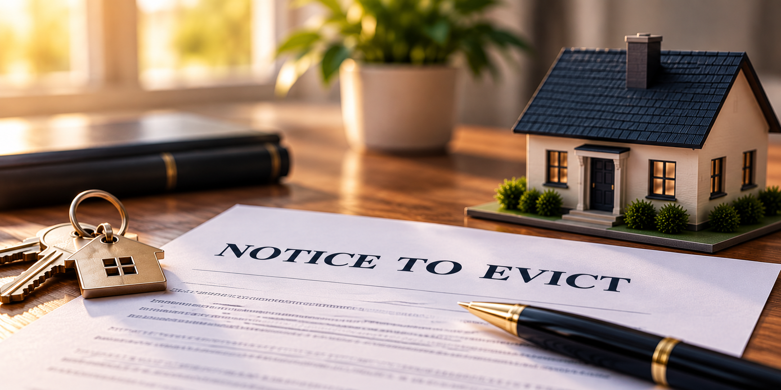Notice to evict and property possession procedures