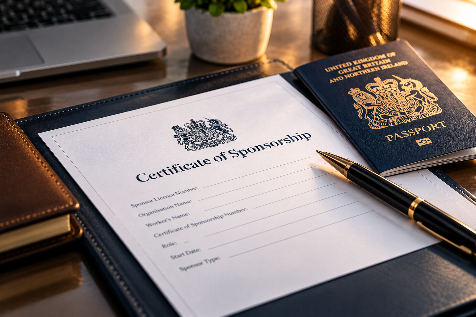 Certificate of Sponsorship documentation