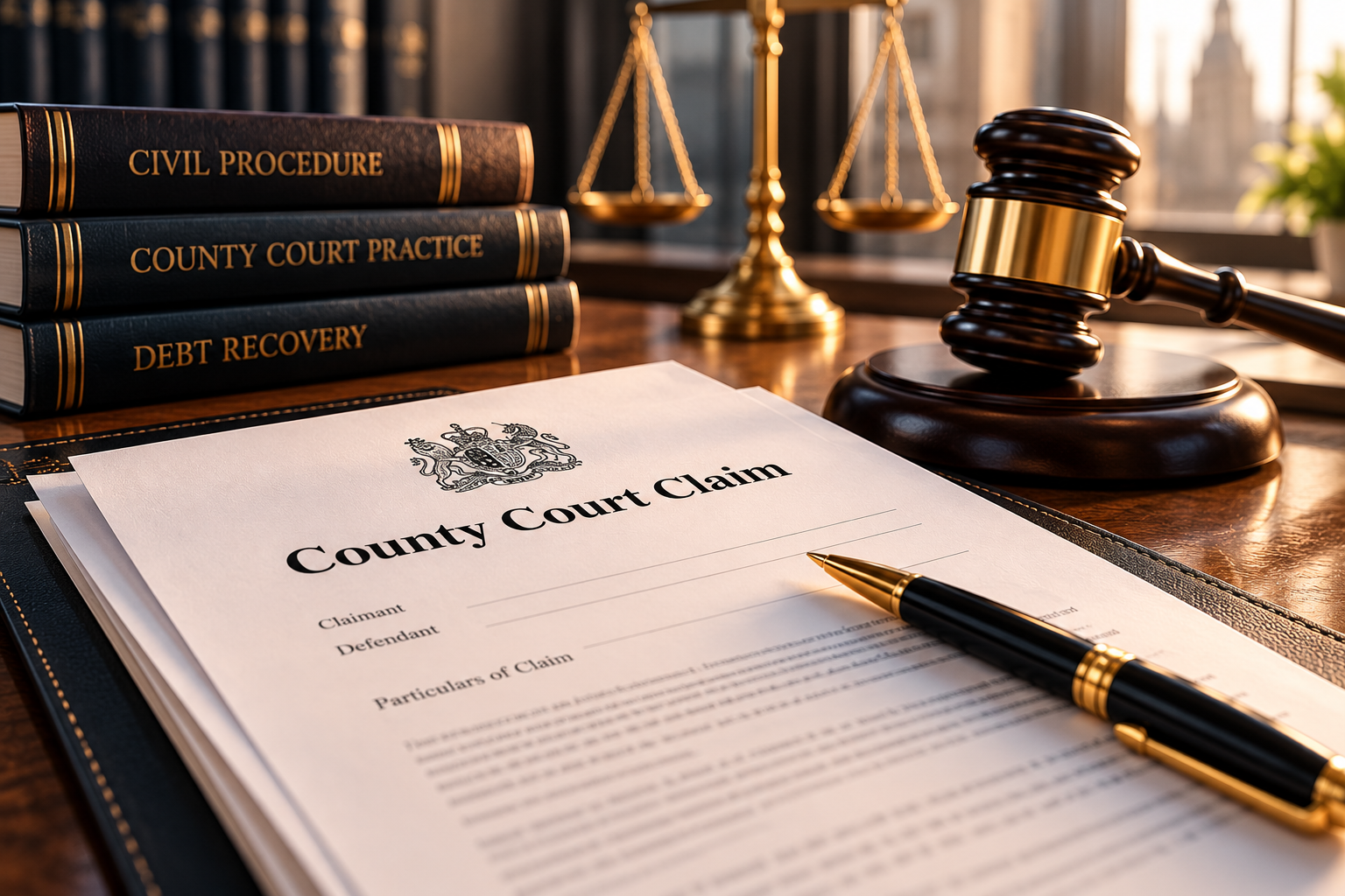 County Court claim and debt recovery documents