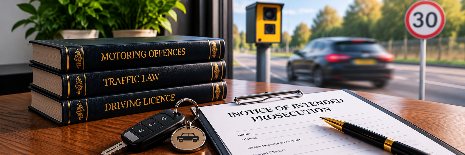 Motoring offences and legal documents